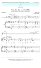 You Are the Lord of Me SAB choral sheet music cover